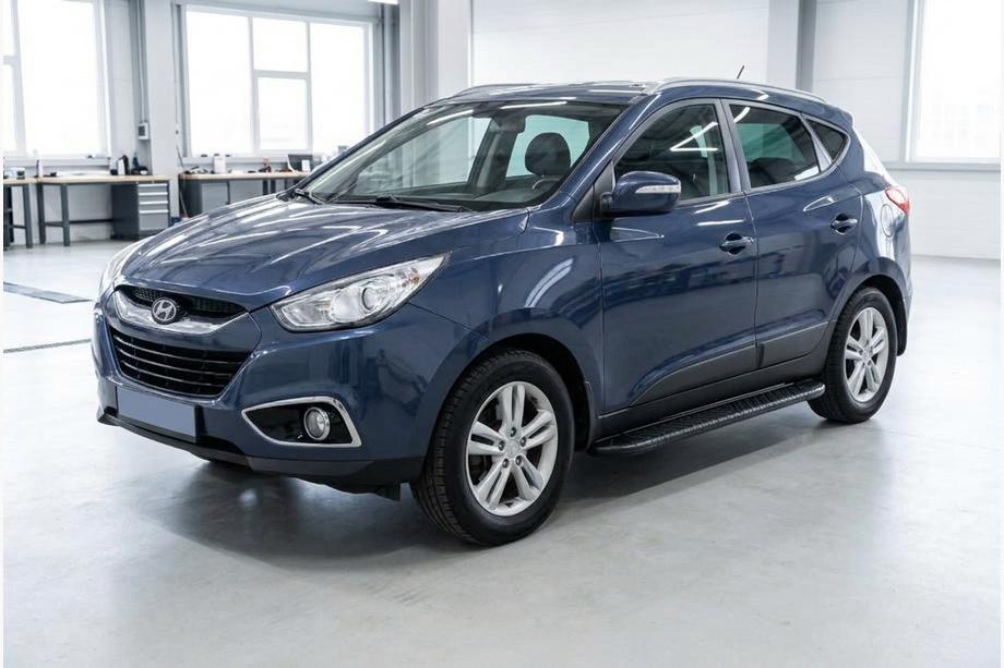Hyundai IX-35 2010-2015 Praguri Laterale Bosphorus Black (2 buc, Aluminiu) Image