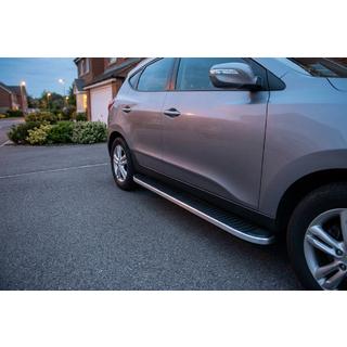 Praguri Laterale Tayga Grey (2 buc, Aluminiu) foto 1