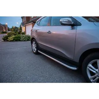 Praguri Laterale Tayga Grey (2 buc, Aluminiu) foto 1