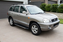 Hyundai Santa Fe 1 2000-2006 Praguri Laterale Duru (2 buc, Aluminiu) foto 1