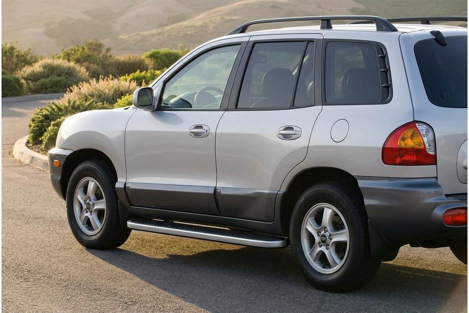 Hyundai Santa Fe 1 2000-2006 Praguri Laterale Tayga Grey (2 buc, Aluminiu) Image