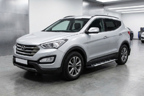Hyundai Santa Fe 3 2012-2018 Praguri Laterale Sunrise (2 buc, Aluminiu) foto 1