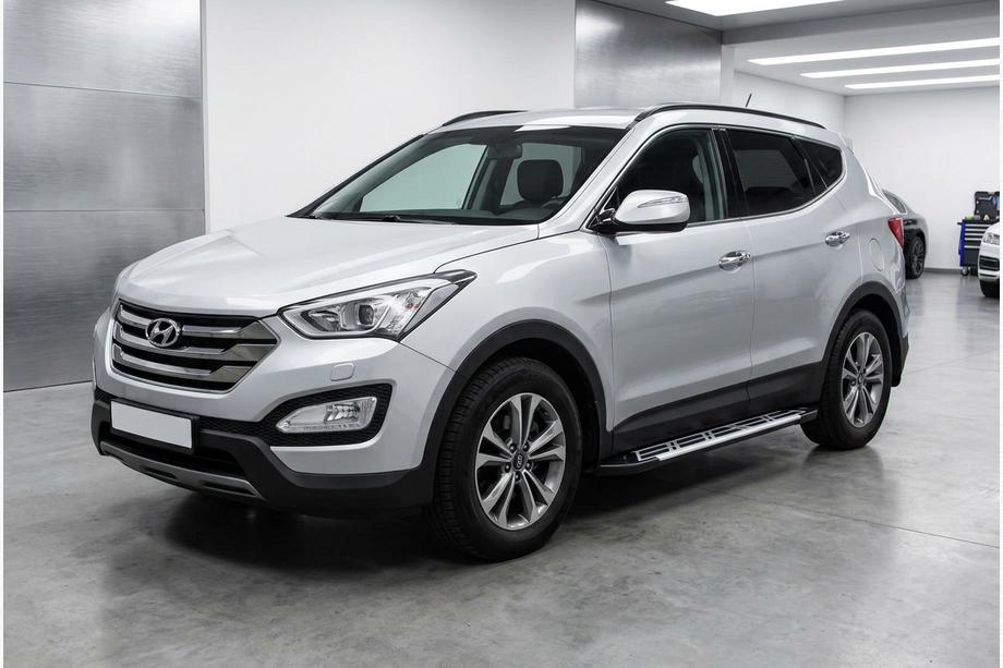 Hyundai Santa Fe 3 2012-2018 Praguri Laterale Sunrise (2 buc, Aluminiu) Image