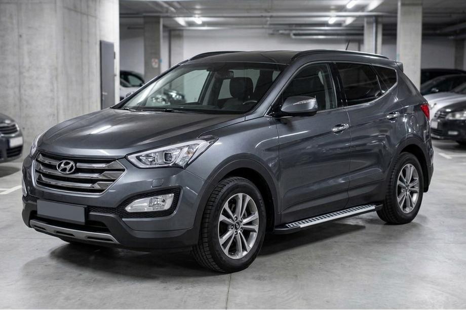 Hyundai Santa Fe 3 2012-2018 Praguri Laterale Line (2 buc, Aluminiu) Image