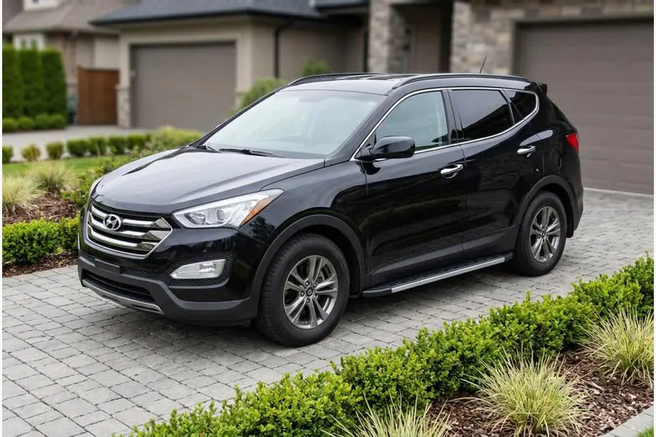 Hyundai Santa Fe 3 2012-2018 Praguri Laterale Duru (2 buc, Aluminiu) Image