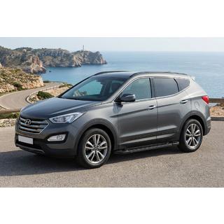 Praguri Laterale RedLine Black (2 buc, Aluminiu) Hyundai Santa Fe 3 2012-2018 foto 1