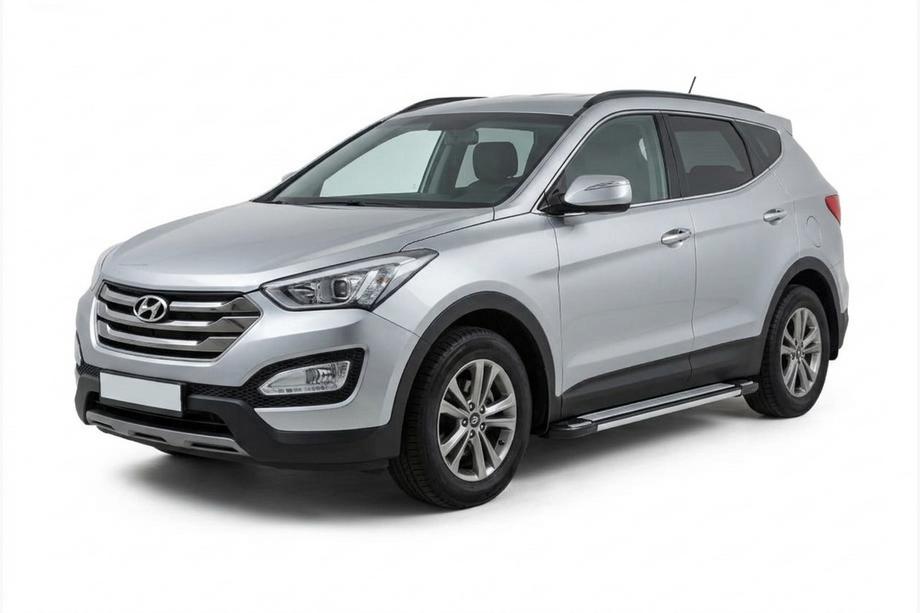 Hyundai Santa Fe 3 2012-2018 Praguri Laterale Rainbow (2 buc, Aluminiu) Image