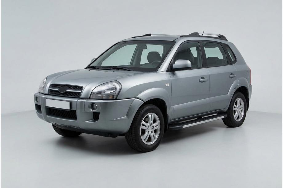 Hyundai Tucson JM 2004- Praguri Laterale Duru (2 buc, Aluminiu) Image