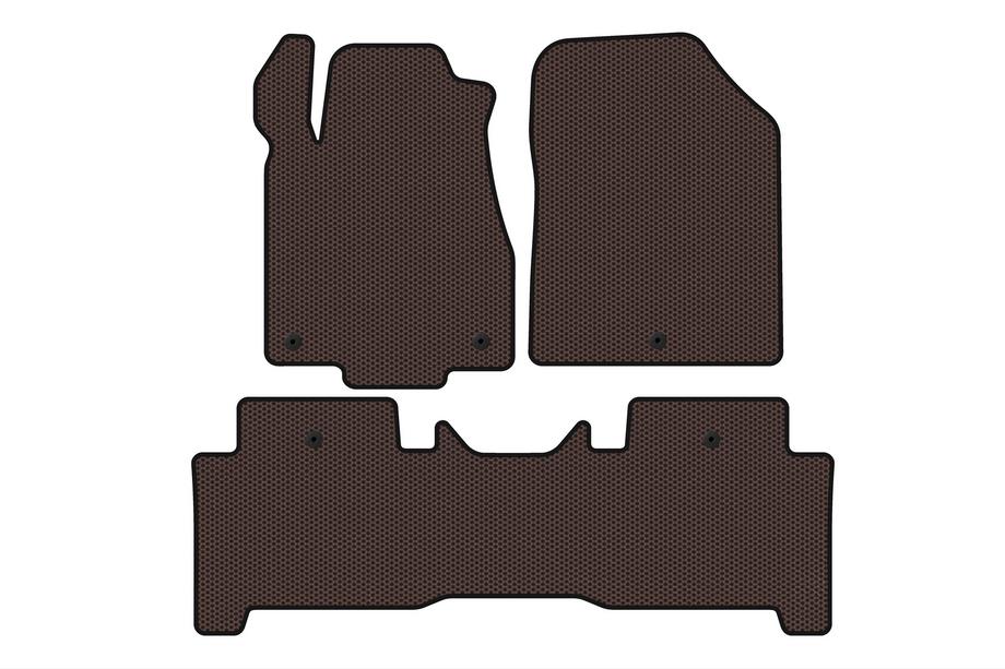 Acura MDX 2007-2013 Covorase cauciuc Carsuit (2 randuri, maro) Foto 1