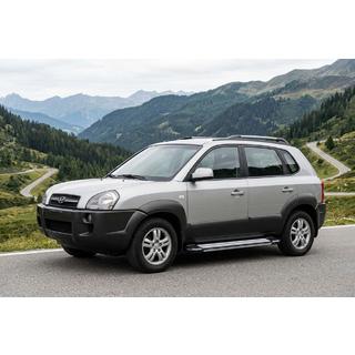 Praguri Laterale Rainbow (2 buc, Aluminiu) Hyundai Tucson JM 2004- foto 1