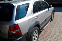 Kia Sorento I BL 2002-2009 Praguri Laterale RedLine V1 (2 buc, Aluminiu) foto 2