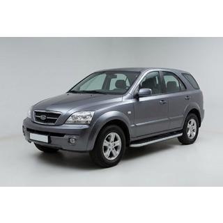 Praguri Laterale Tayga Grey (2 buc, Aluminiu) Kia Sorento I BL 2002-2009 foto 1