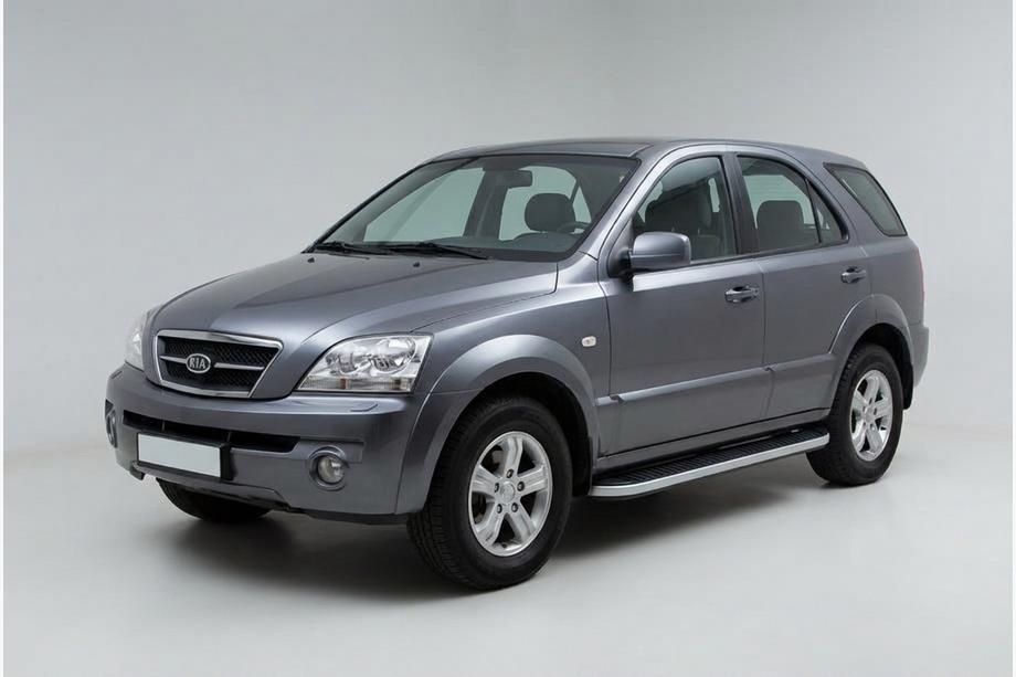 Kia Sorento I BL 2002-2009 Praguri Laterale Tayga Grey (2 buc, Aluminiu) Image