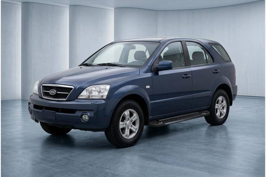 Kia Sorento I BL 2002-2009 Praguri Laterale RedLine Black (2 buc, Aluminiu) Image