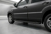 Kia Sportage 2004-2010 Praguri Laterale Allmond Black (2 buc, Aluminiu) foto 1