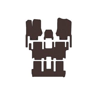 Covorase cauciuc Carsuit (3 randuri, 7 locuri, maro) Nissan Quest 2011-2017 foto 1