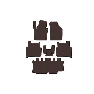 Covorase cauciuc Carsuit (3 randuri, 2006-2010, 7 locuri, maro) Volkswagen Touran 2003-2010 foto 1