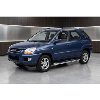 Praguri Laterale Maydos V1 (2 buc, Aluminiu si Otel Inoxidabil) Kia Sportage 2004-2010 foto 1