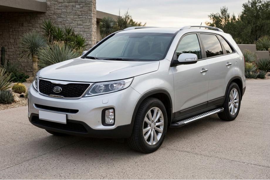 Kia Sorento II XM 2009-2014 Praguri Laterale Line (2 buc, Aluminiu) 2013-2016 Image