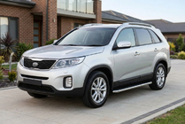 Kia Sorento II XM 2009-2014 Praguri Laterale Maydos V1 (2 buc, Aluminiu si Otel Inoxidabil) foto 1