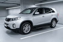 Kia Sorento II XM 2009-2014 Praguri Laterale RedLine Black (2 buc, Aluminiu) 2013-2016 foto 1