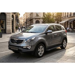Praguri Laterale RedLine Black (2 buc, Aluminiu) Kia Sportage 2010-2015 foto 1