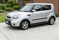 Kia Soul I 2008-2013 Praguri Laterale Allmond Black (2 buc, Aluminiu) foto 1