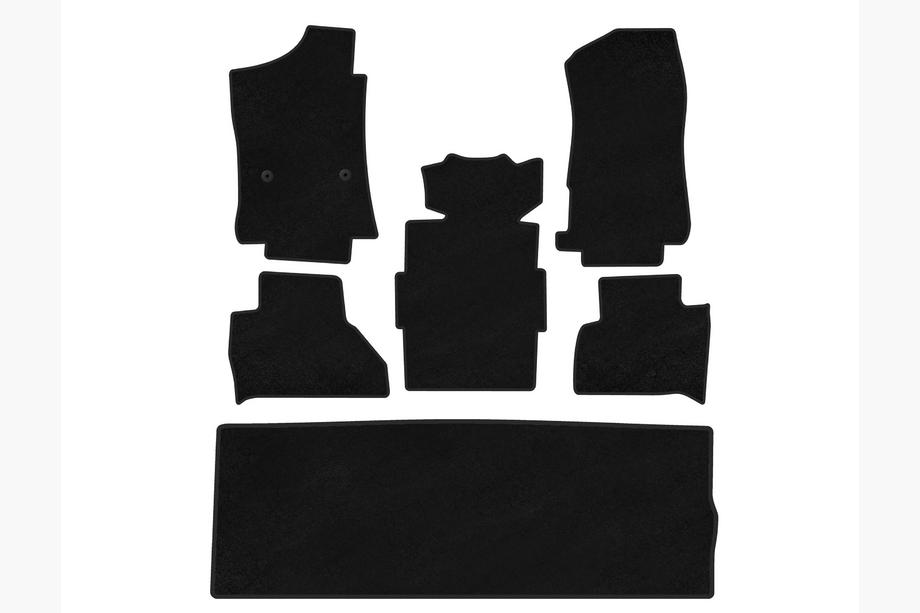 Cadillac Escalade 2014-2020 Covorase Textile Classic (3 Randuri, Negru) Image