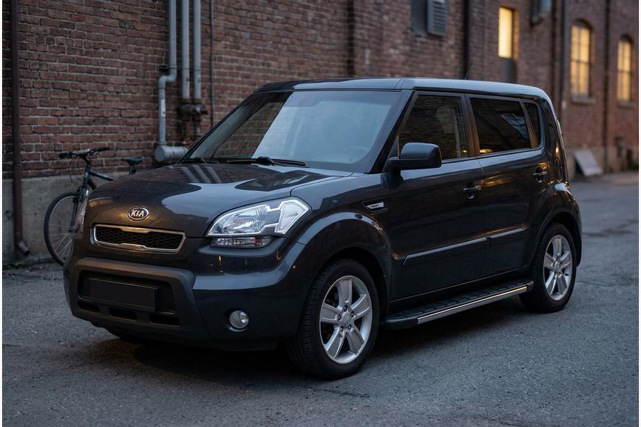 Kia Soul I 2008-2013 Praguri Laterale Duru (2 buc, Aluminiu) Image