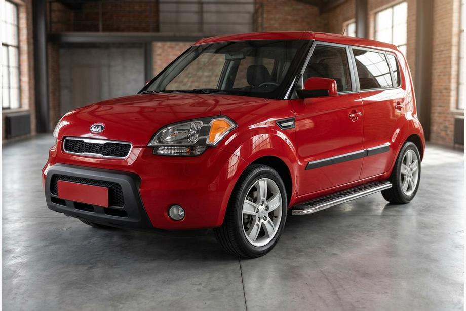 Kia Soul I 2008-2013 Praguri Laterale Maydos V1 (2 buc, Aluminiu si Otel Inoxidabil) Image