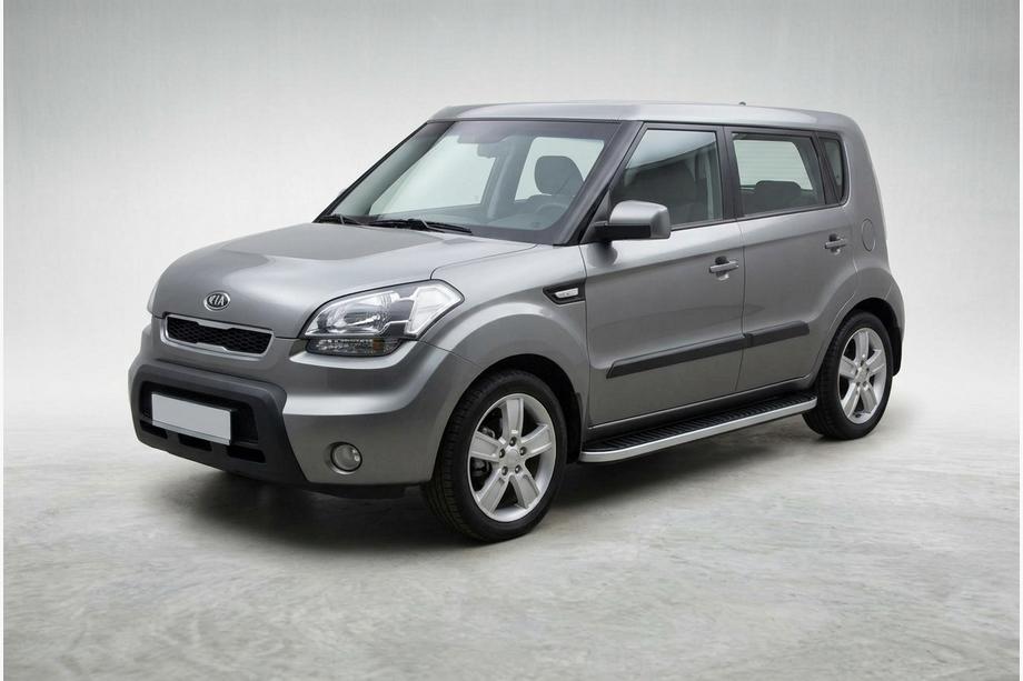 Kia Soul I 2008-2013 Praguri Laterale Tayga Grey (2 buc, Aluminiu) Image