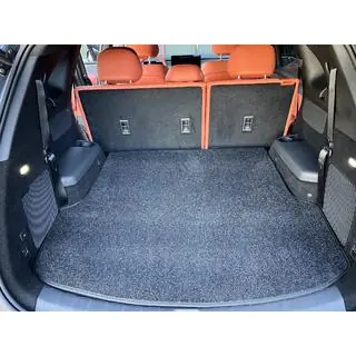 Covoras portbagaj textil Premium (7 locuri cu randul 3 rabatat, Negru) foto 1