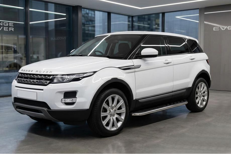 Range Rover Evoque 2012-2018 Praguri Laterale Maydos V1 (2 buc, Aluminiu si Otel Inoxidabil) Image