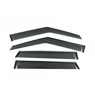 Deflectoare geamuri cu ornament cromat Niken Luxury (4 buc)