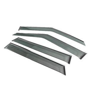 Deflectoare geamuri cu ornament cromat Niken Luxury (4 buc) foto 2