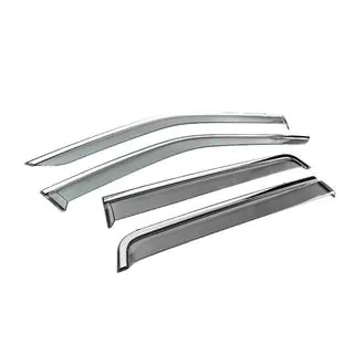 Deflectoare geamuri cu ornament cromat Niken Luxury (4 buc) Land Rover Freelander II 2006–2014 foto 3
