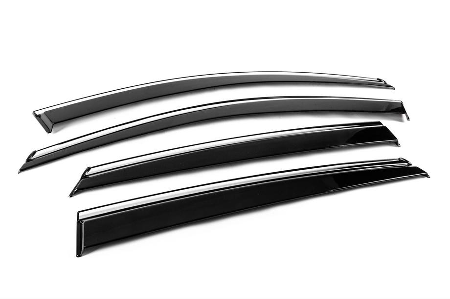 MG ZS 2017-2024 Deflectoare geamuri cu ornament cromat Niken Luxury (4 buc) Foto 3