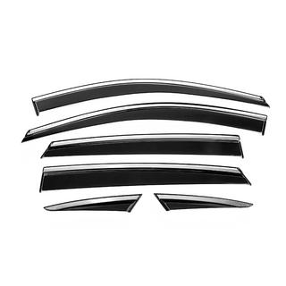 Deflectoare geamuri cu ornament cromat Niken Luxury (6 buc) foto 1