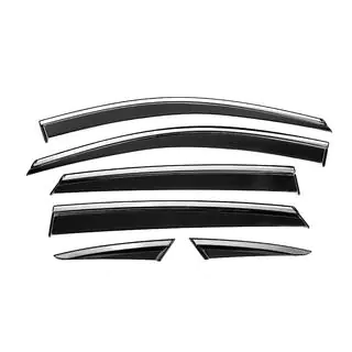 Deflectoare geamuri cu ornament cromat Niken Luxury (6 buc)