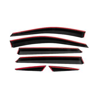Deflectoare geamuri cu ornament cromat Niken Luxury (6 buc) foto 4
