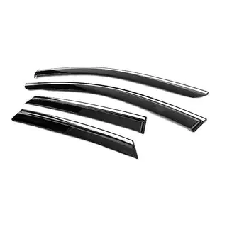 Deflectoare geamuri cu ornament cromat Niken Luxury (4 buc) foto 2