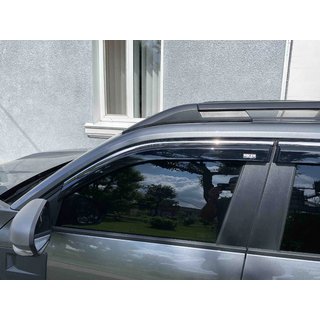 Deflectoare geamuri cu ornament cromat Niken Luxury (4 buc) foto 3