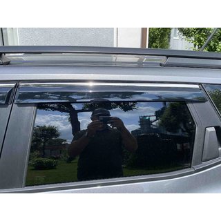 Deflectoare geamuri cu ornament cromat Niken Luxury (4 buc) Dacia Duster 2024- foto 4
