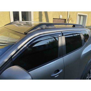 Deflectoare geamuri cu ornament cromat Niken Luxury (4 buc) Dacia Duster 2024- foto 1