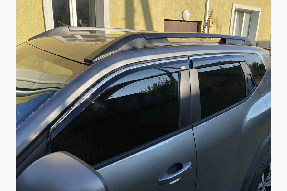 Dacia Duster 2024- Deflectoare geamuri cu ornament cromat Niken Luxury (4 buc) Foto 1
