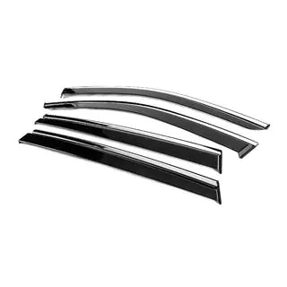 Deflectoare geamuri cu ornament cromat Niken Luxury (4 buc) foto 2
