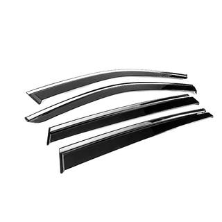 Deflectoare geamuri cu ornament cromat Niken Luxury (4 buc) Skoda Kodiaq 2023- foto 3