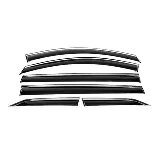Deflectoare geamuri cu ornament cromat Niken Luxury (6 buc) foto 1