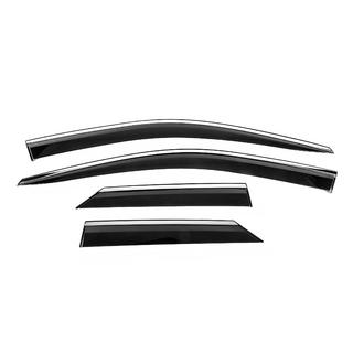 Deflectoare geamuri cu ornament cromat Niken Luxury (4 buc) foto 1