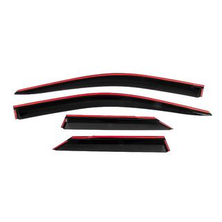 Deflectoare geamuri cu ornament cromat Niken Luxury (4 buc) foto 4